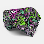 春の庭のフラクタル ネクタイ (ロール)