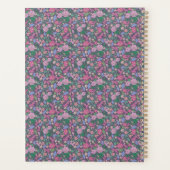 春の庭の母の日のポピー 日本の扇子 プランナー手帳 (裏面)