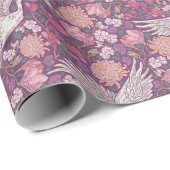 春の庭の母の日アジアのクロハクワイン中国 ラッピングペーパー (ロールコーナー)