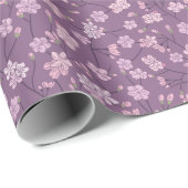 春の庭の母の日アジアの花の日本語 ラッピングペーパー (ロールコーナー)