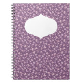 春の庭の母の日アジアンフラワー和風 ノートブック (正面)