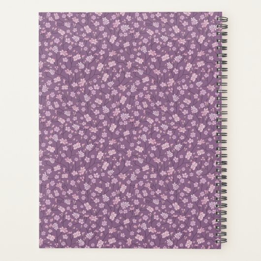 春の庭の母の日アジアンフラワー和風 プランナー手帳 (裏面)