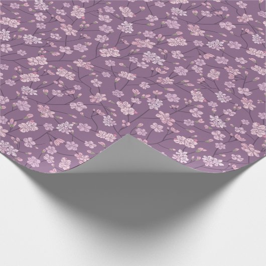 春の庭の母の日アジアンフラワー和風 ラッピングペーパー (角)