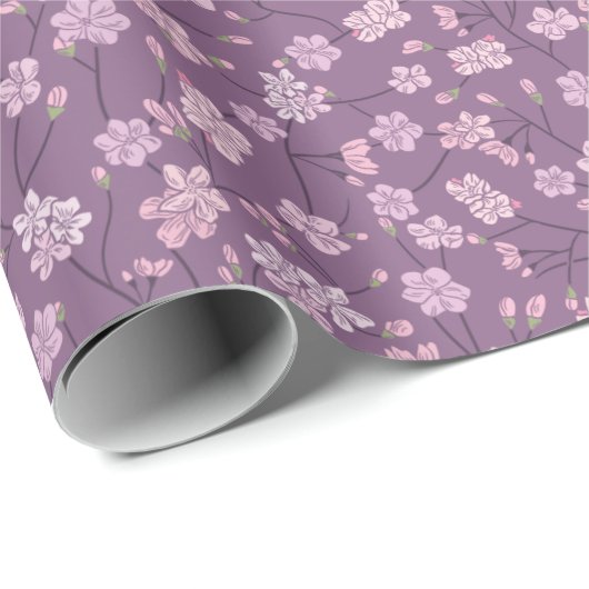 春の庭の母の日アジアンフラワー和風 ラッピングペーパー (ロールコーナー)