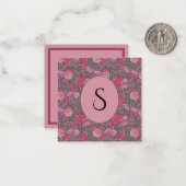 春の庭の母の日日本紙ランプ ノートカード (正面/裏面インサイチュ)