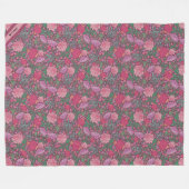 春の庭の母の日日本紙ランプ フリースブランケット (正面(横))