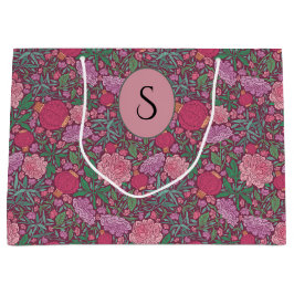 春の庭の母の日日本紙ランプ ラージペーパーバッグ