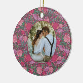 春の庭の母の日日本風ランタン写真 セラミックオーナメント (左)