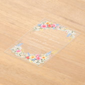 春の庭の花嫁入籍の招待状 アクリル招待状 (レイダウン)