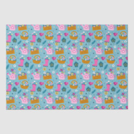 春の庭の花 薄葉紙