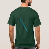春の庭の鳥のグラフィックアート Tシャツ (裏面)