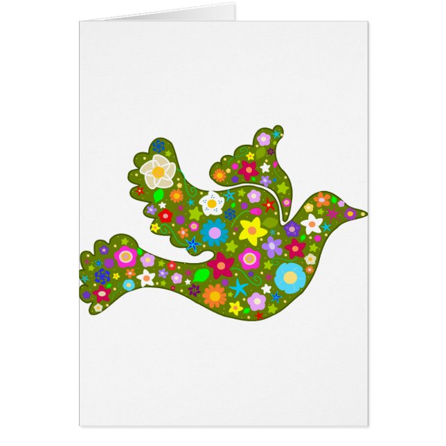 春の庭の鳩 (正面)