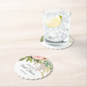 春の庭園 フローラル ブーケ ブライダル シャワー ペーパーコースター (インサイチュ)