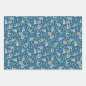 春の庭園 マザーズデー ロビンの巣 クイーンアンレース ラッピングペーパーシート (正面)