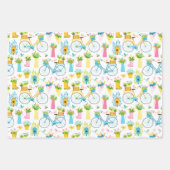 春の庭園 ラッピングペーパーシート (正面)