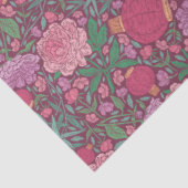 春の庭園 母の日 和紙 ランタン 薄葉紙 (詳細)