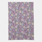 春の庭 母の日 クリスマスロイヤー 桔梗 日本 キッチンタオル (縦)