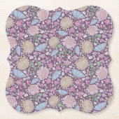 春の庭 母の日 クリスマスロイヤー 桔梗 日本 ペーパーコースター (正面)
