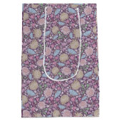 春の庭 母の日 クリスマスローズ 桔梗 日本 ミディアムペーパーバッグ (裏面)