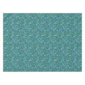 春の庭 母の日 ブルー パープル ホワイト テーブルクロス (正面(横))