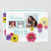 春の庭 2012年卒業生 トリ写真 招待状 (正面/裏面)