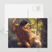 春の恋人たちSwing 絵画の ポストカード (正面/裏面)