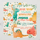 春の恐竜 招待状 (正面/裏面)