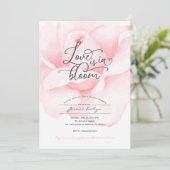 春の愛の開花、ブライダルシャワー招待 招待状 (スタンド正面)