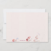 春の抱擁 バースデーパーティーの招待状 招待状 (裏面)