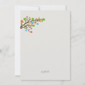 春の抱擁 フォト招待状 招待状 (裏面)