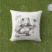 「春の抱擁」装飾枕 アウトドアクッション (芝生)