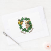 春の抱擁： 長方形シール (封筒)