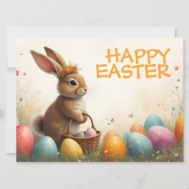 春の挨拶イースターバニー (正面)