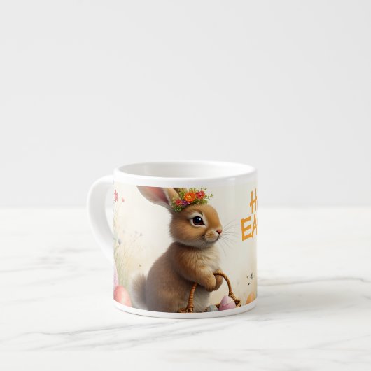 春の挨拶イースターバニー エスプレッソカップ (正面左)
