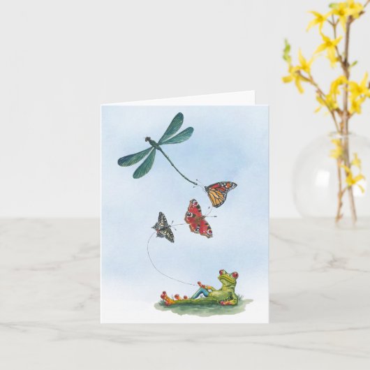 春の挨拶カード カード (黄色い花)