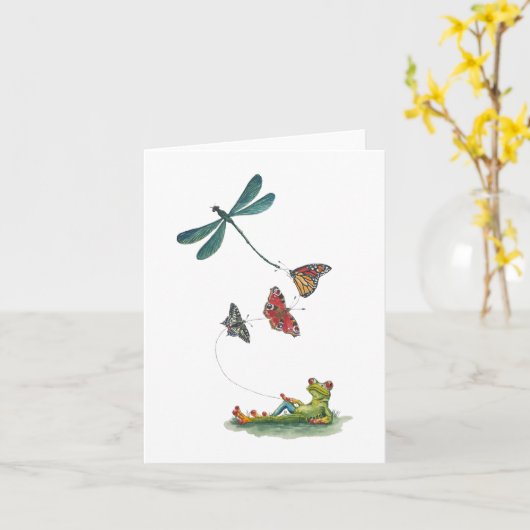 春の挨拶カード カード (黄色い花)