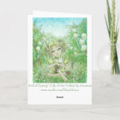 春の挨拶状の到着 カード (裏面)