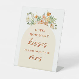 春の数を推測キスブライダルシャワーゲーム 台座サイン