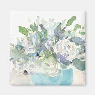 春の整理-水彩画の花束 マグネット