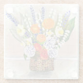 春の新しいユーザー ガラスコースター (裏面)