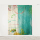 春の新鮮な抽象芸術風景 タペストリー (正面)