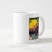 春の旅の宣伝ポスターマドリッド ジャンボコーヒーマグカップ (正面右)