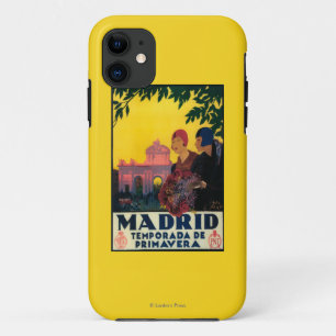 春の旅の宣伝ポスターマドリッド iPhone 11 ケース