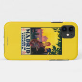 春の旅の宣伝ポスターマドリッド Case-Mate iPhoneケース (裏面(横))