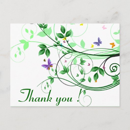 春の日ありがとう ポストカード (正面)