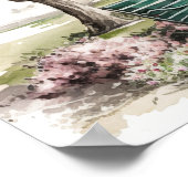 春の日に公園の小さな角 ポスター (角)