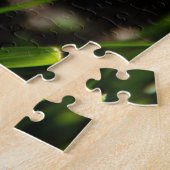 春の日に咲く大きな白い水仙 ジグソーパズル (側面)