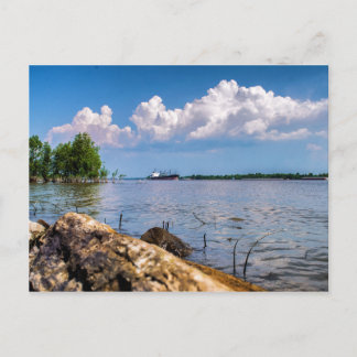 春の日ミシシッピ川 ポストカード