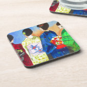 春の日本の芸者芸 コースター (左側)