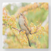 春の時間の矢印 ストーンコースター (正面)